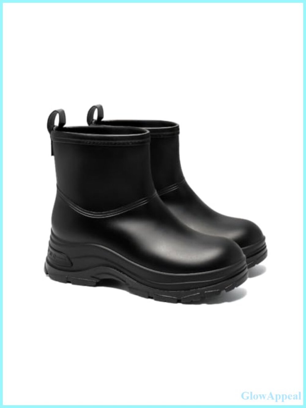 Waterproof Chelsea Ankle Rain Boots Slip-On Rubber